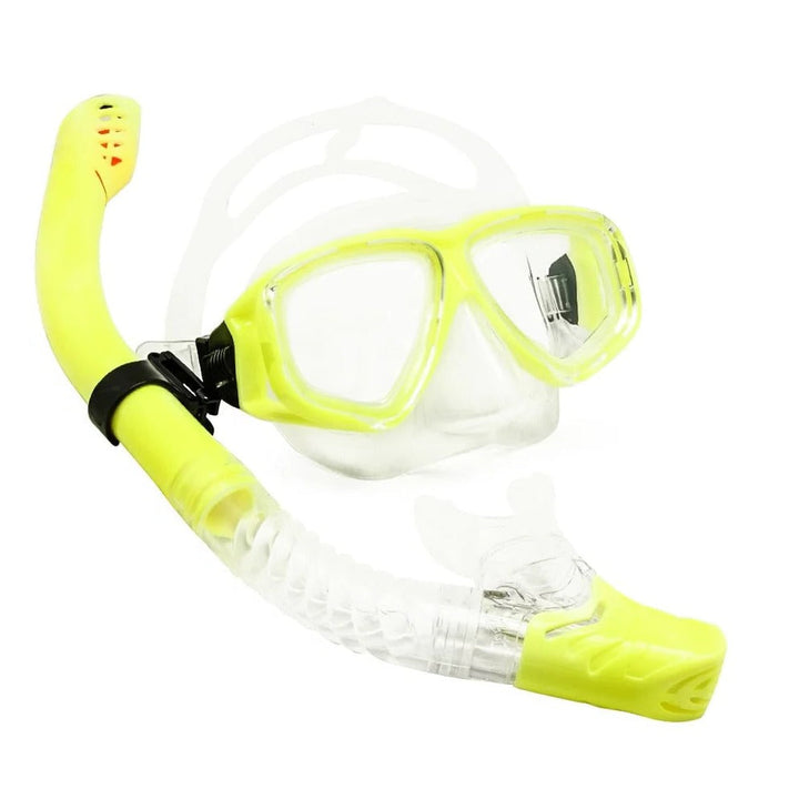 Full Face Scuba Mask Tempered Glass Lens Adjustable Fit