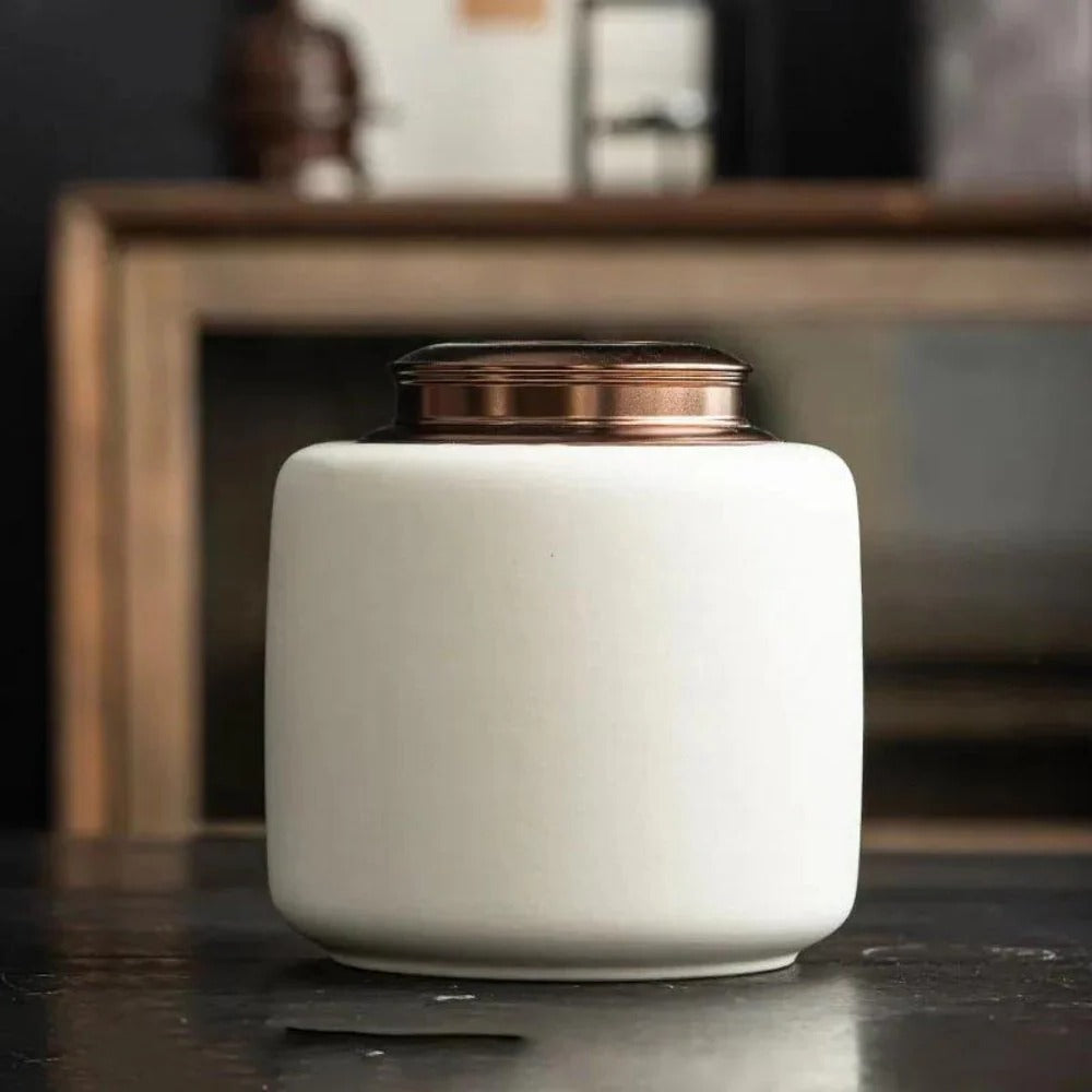 Pet Memorial Urn Ceramic with Secure Lid