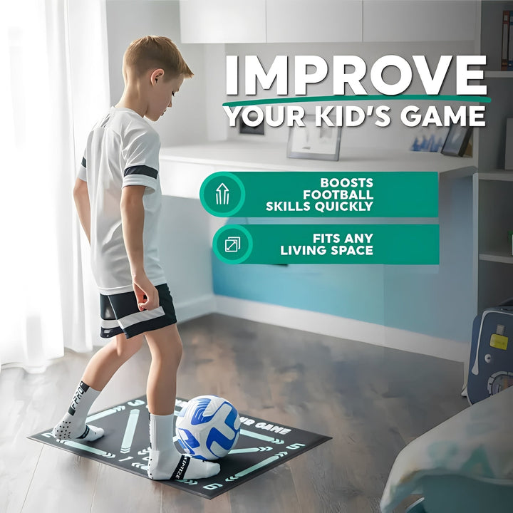 Indoor Football Training Mat with Video Guided Sessions