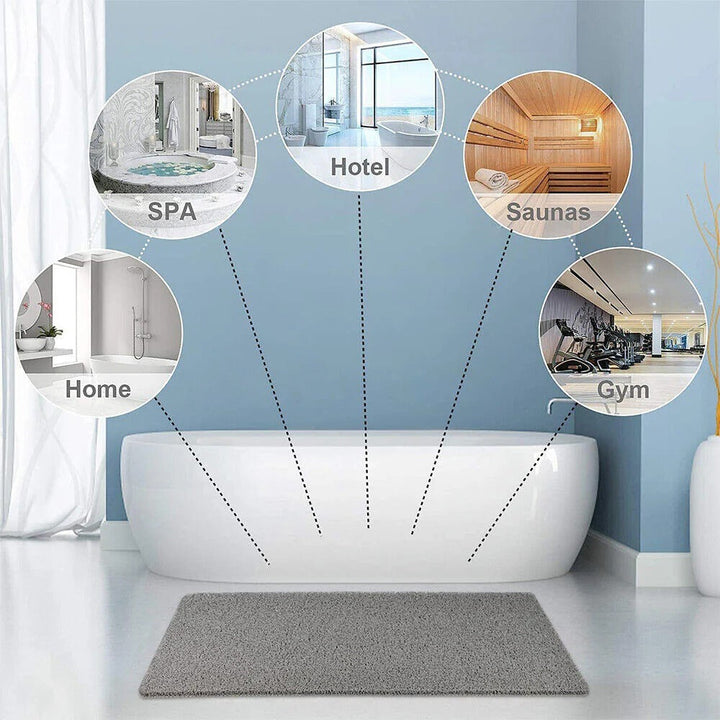 Non-Slip Shower Mat with Textured Surface