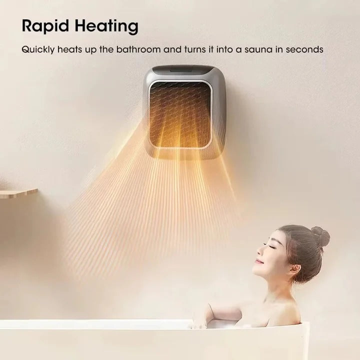 Electric Wall Heater 800W with Remote Control LED Display