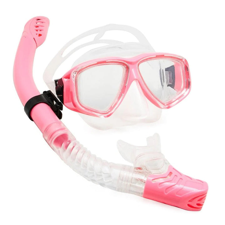 Full Face Scuba Mask Tempered Glass Lens Adjustable Fit