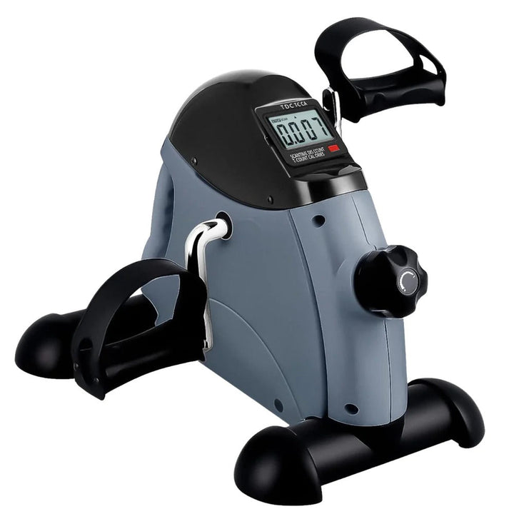 Compact Under Desk Pedal Exerciser Adjustable Resistance Digital