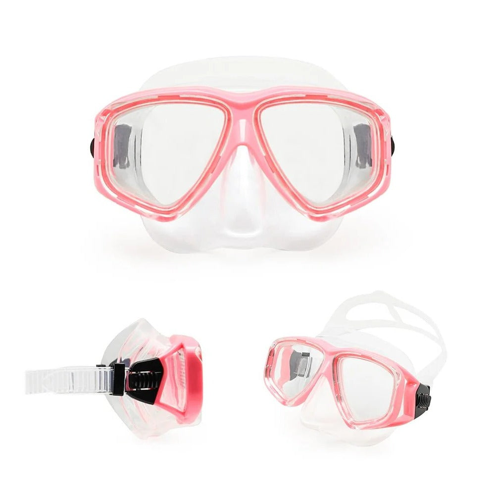 Full Face Scuba Mask Tempered Glass Lens Adjustable Fit