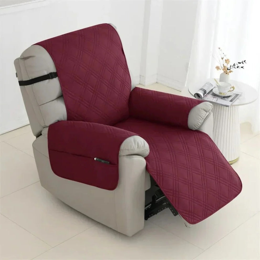 Waterproof Quilted Recliner Slipcover Pet-Friendly Protector