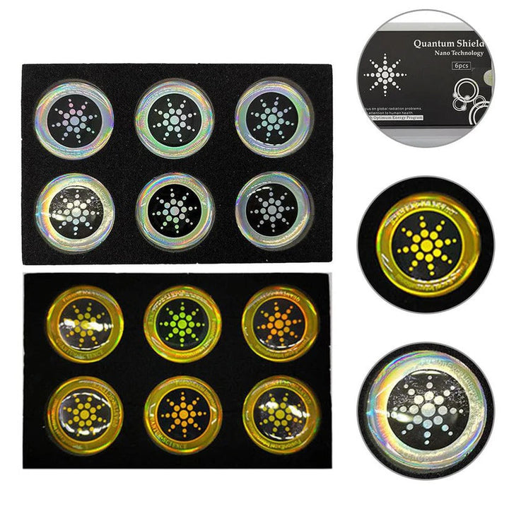 Anti-Radiation Protection Stickers for Mobile Devices and Routers Set