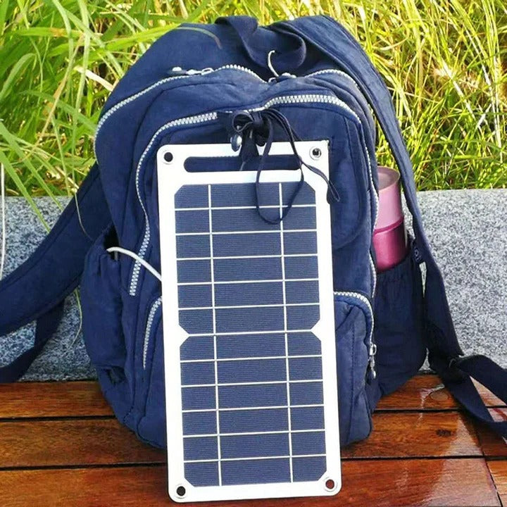 Portable Waterproof Solar Panel with USB Battery Pack - Lenila