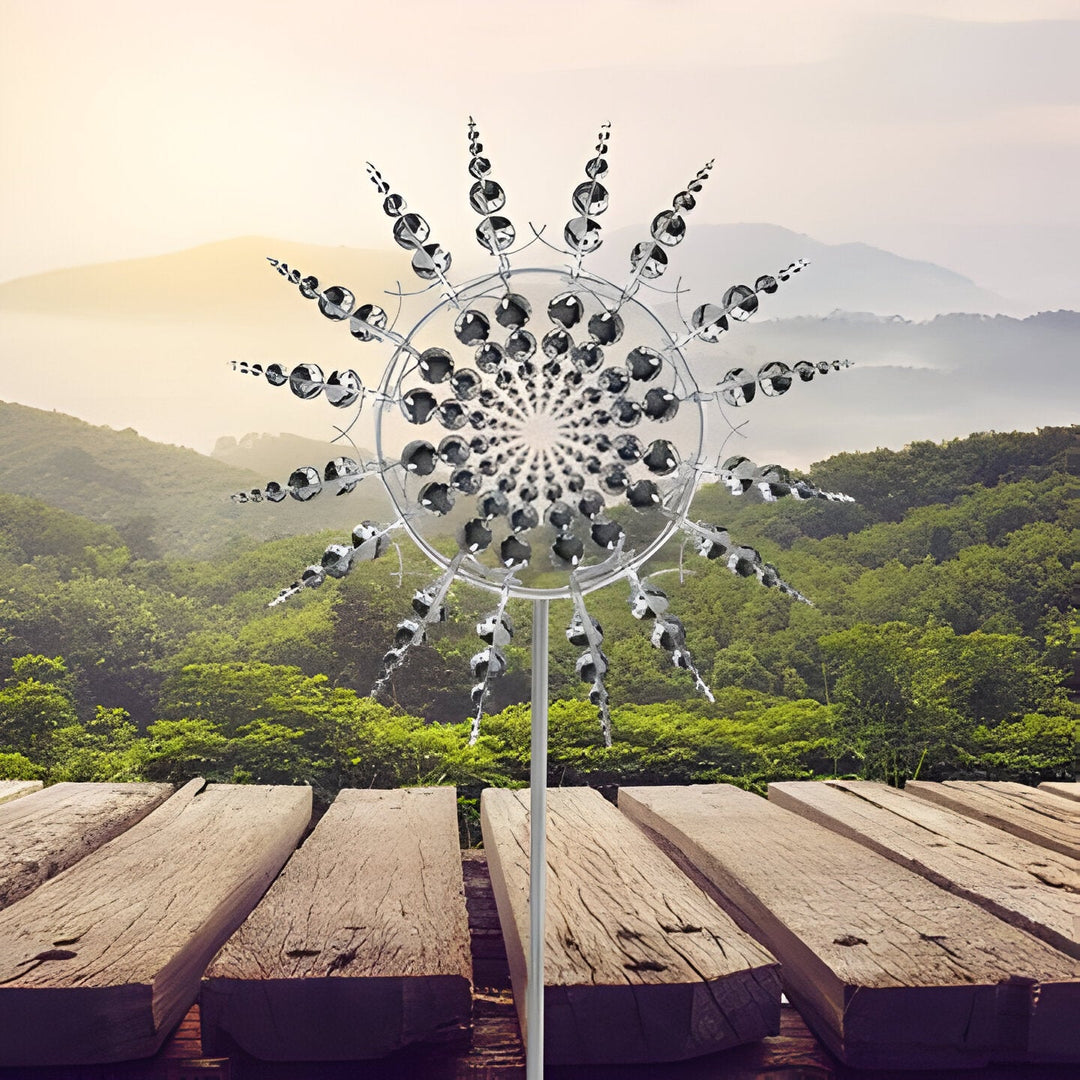 Metal Wind Spinner Kinetic Anti-Rust Durable Outdoor Decoration