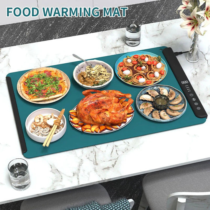 Electric Food Heating Mat Foldable with Auto Shutoff Feature