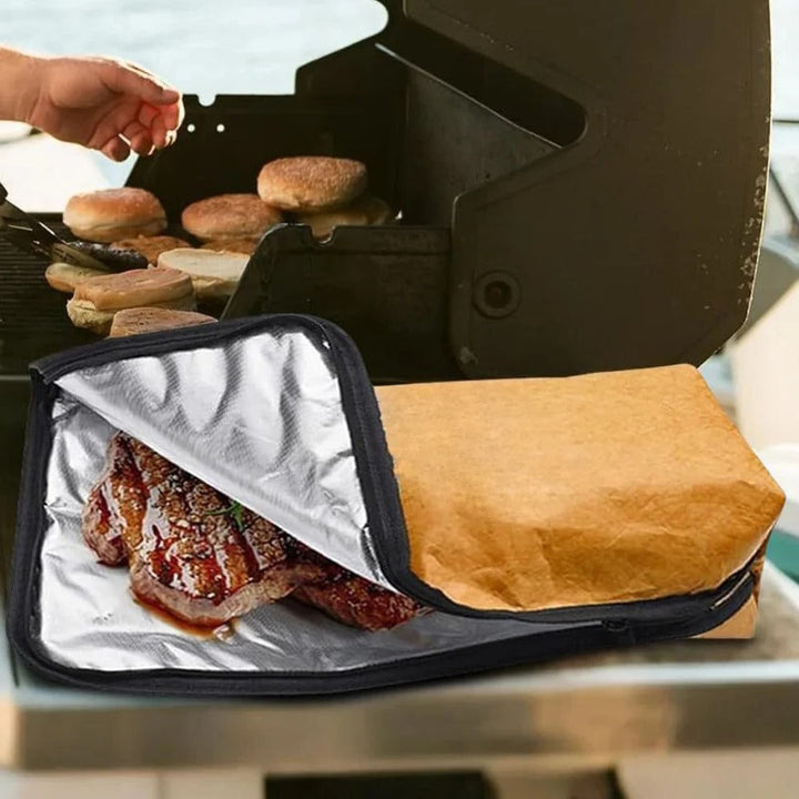 Insulated BBQ Meat Resting Blanket with Carry Handle