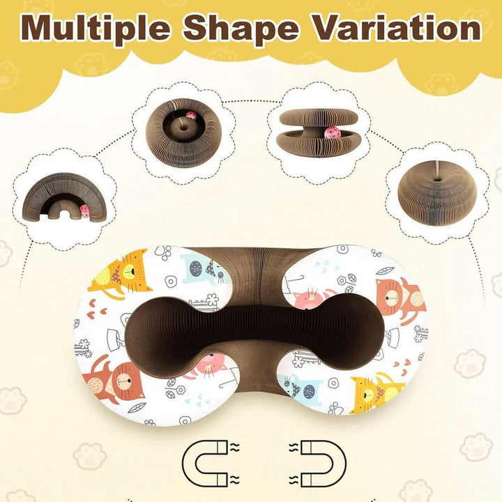 Interactive Cat Scratching Board Recyclable Pad Set with Ball