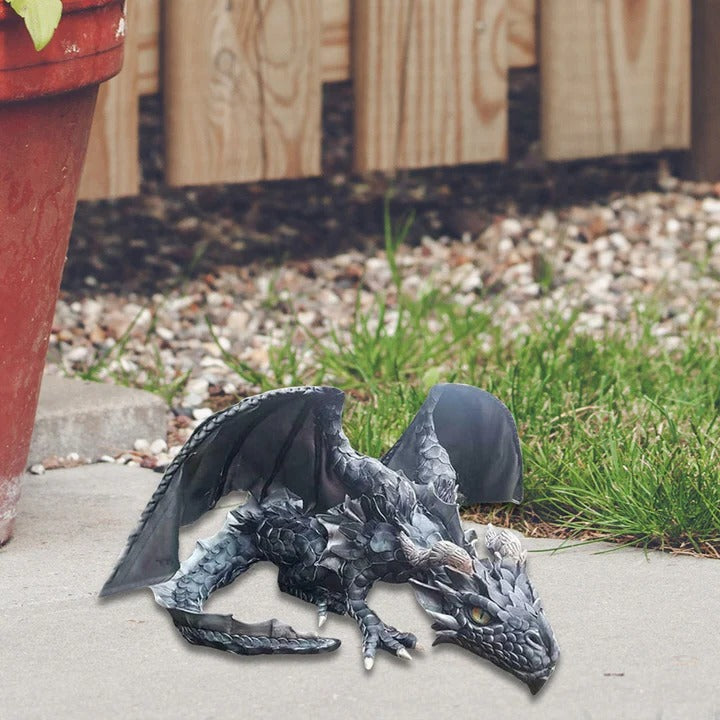 Decorative Dragon Guardian Statue Ceramic Figurine
