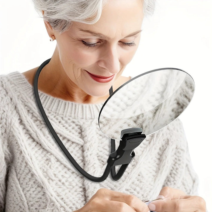Hands- Magnifying Glass with Ergonomic Neck Strap 5X Magnification - Lenila
