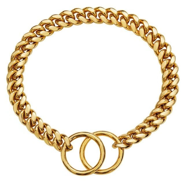 Adjustable Stainless Steel Dog Collar Chain - Lenila