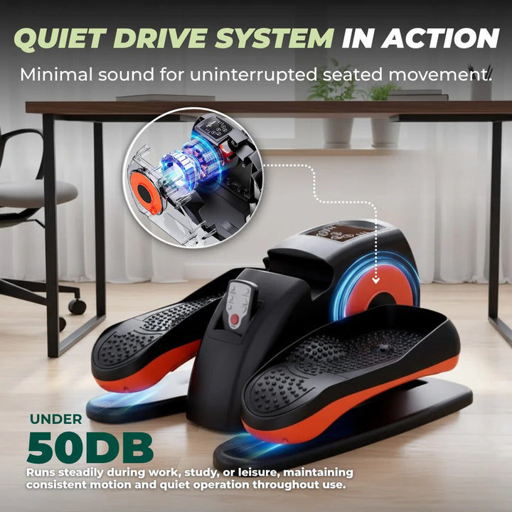 Compact Elliptical Machine with Digital Display and Wireless Remote