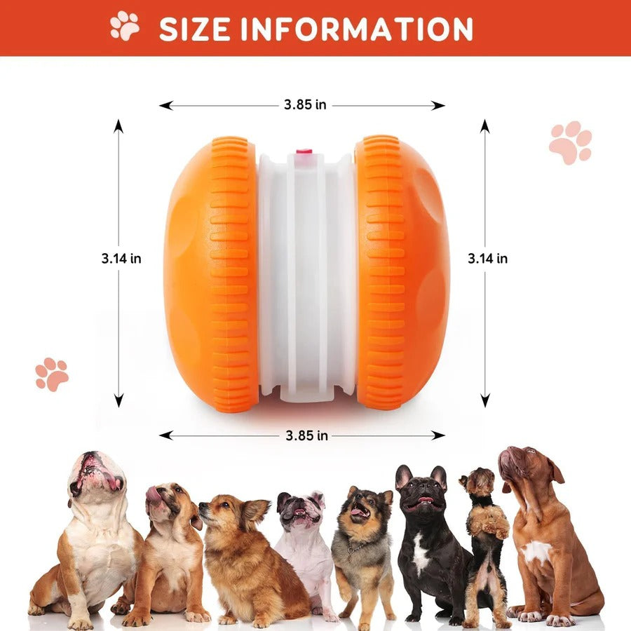 Interactive Dog Ball Toy with Automatic Rolling and Rope