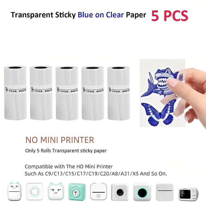 Portable Thermal Sticker Printer with Bluetooth for Photos and Memos