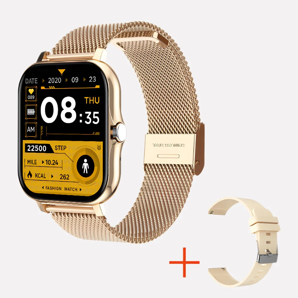 Unisex Smartwatch with Built-In GPS and Automatic Fall Detection - Lenila
