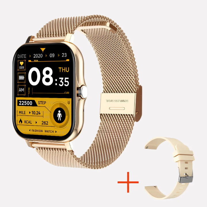 Unisex Smartwatch with Built-In GPS and Automatic Fall Detection - Lenila