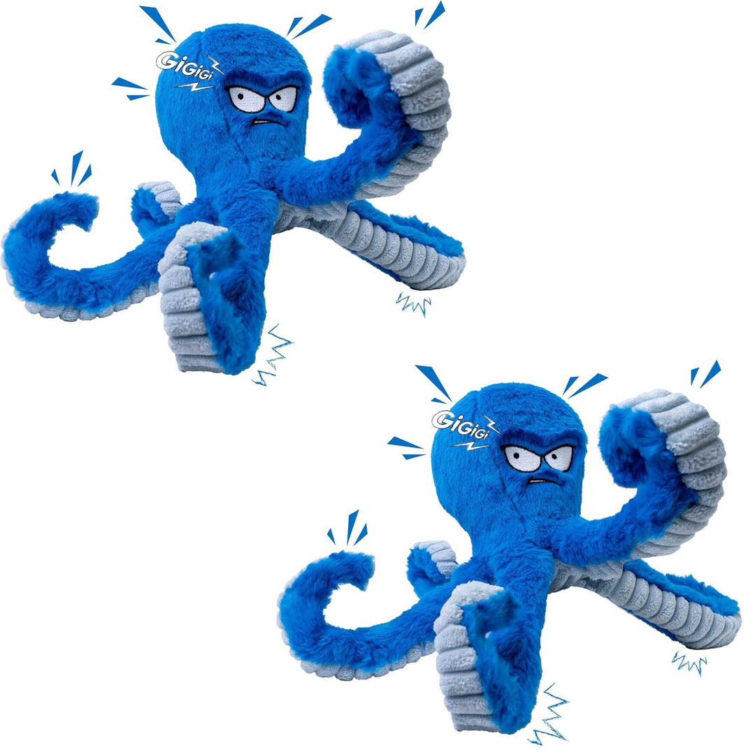 Dog Toy Durable Squeaky Octopus with Crinkle Texture