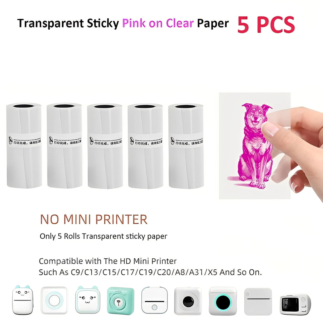 Portable Thermal Sticker Printer with Bluetooth for Photos and Memos