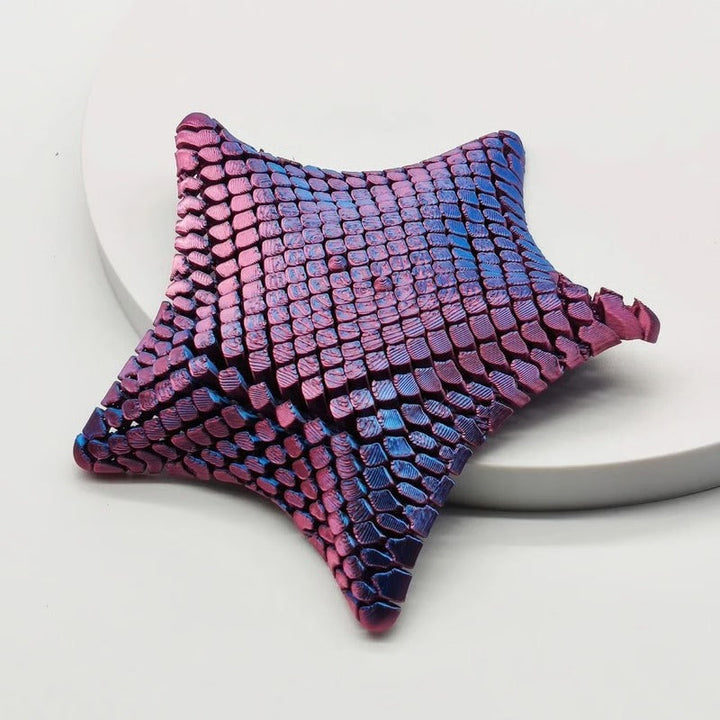 3D Printed Sea Star Sensory Toy Flexible Articulated Segments