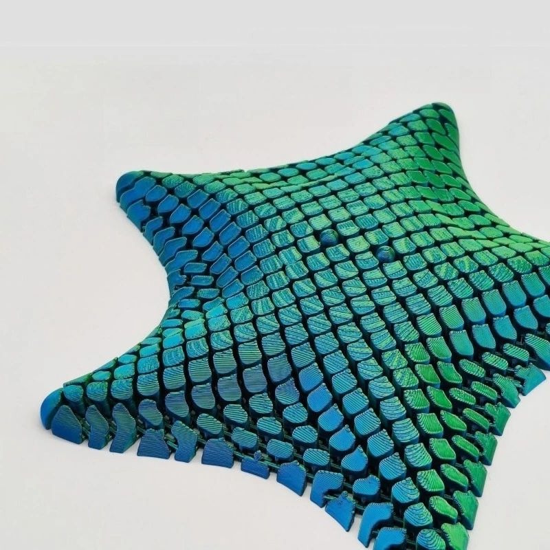 3D Printed Sea Star Sensory Toy Flexible Articulated Segments