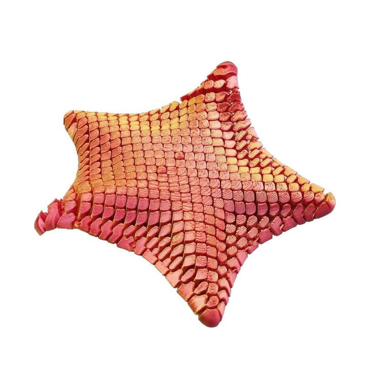 3D Printed Sea Star Sensory Toy Flexible Articulated Segments