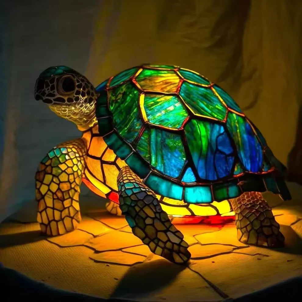 Decorative Turtle-Shaped Lamp with Warm Accent - Lenila