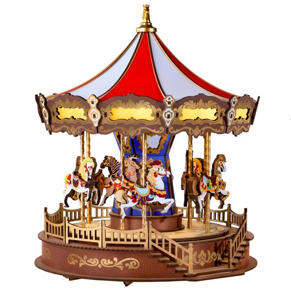 3D Wooden Puzzle Music Box with Movement Classic Style