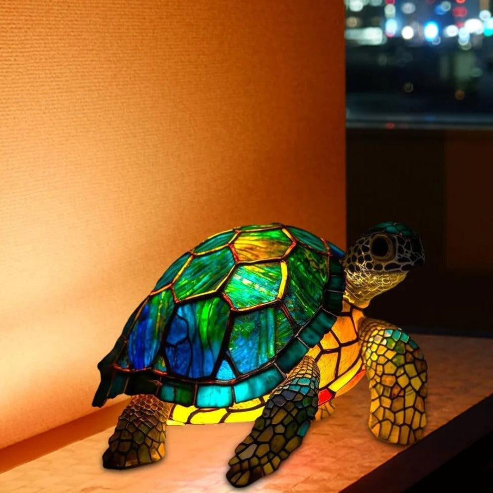 Decorative Turtle-Shaped Lamp with Warm Accent