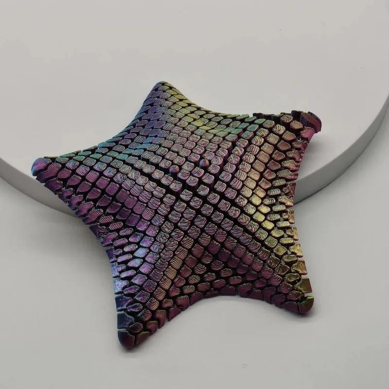 3D Printed Sea Star Sensory Toy Flexible Articulated Segments