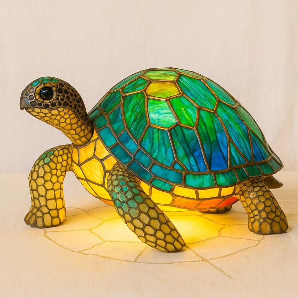 Decorative Turtle-Shaped Lamp with Warm Accent