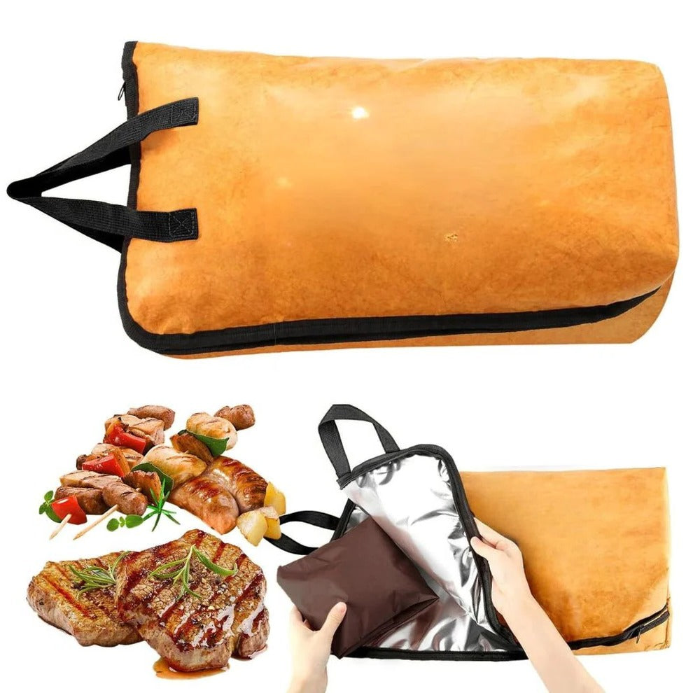 Insulated BBQ Meat Resting Blanket with Carry Handle