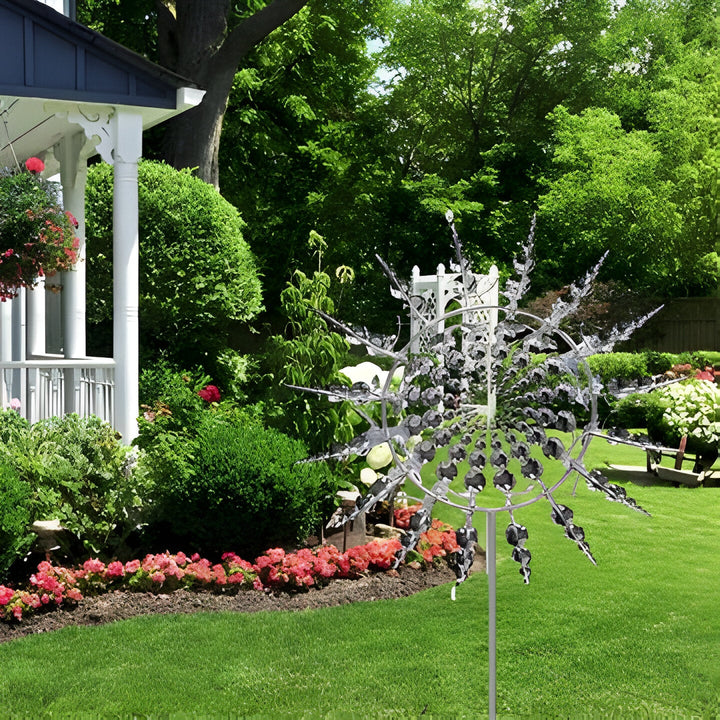 Metal Wind Spinner Kinetic Anti-Rust Durable Outdoor Decoration