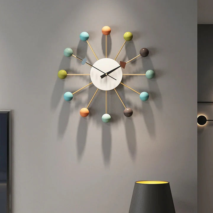 Large Silent Wall Clock Decorative Design - Lenila