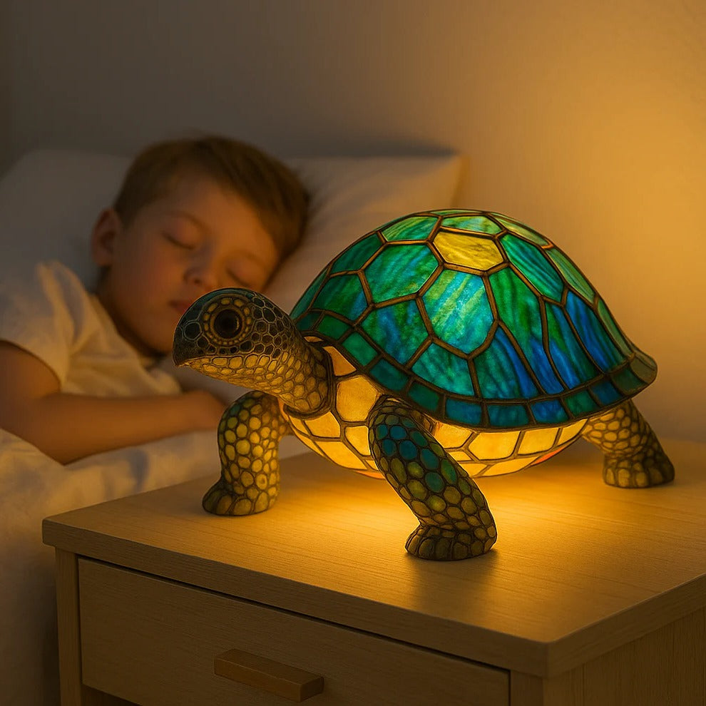 Decorative Turtle-Shaped Lamp with Warm Accent
