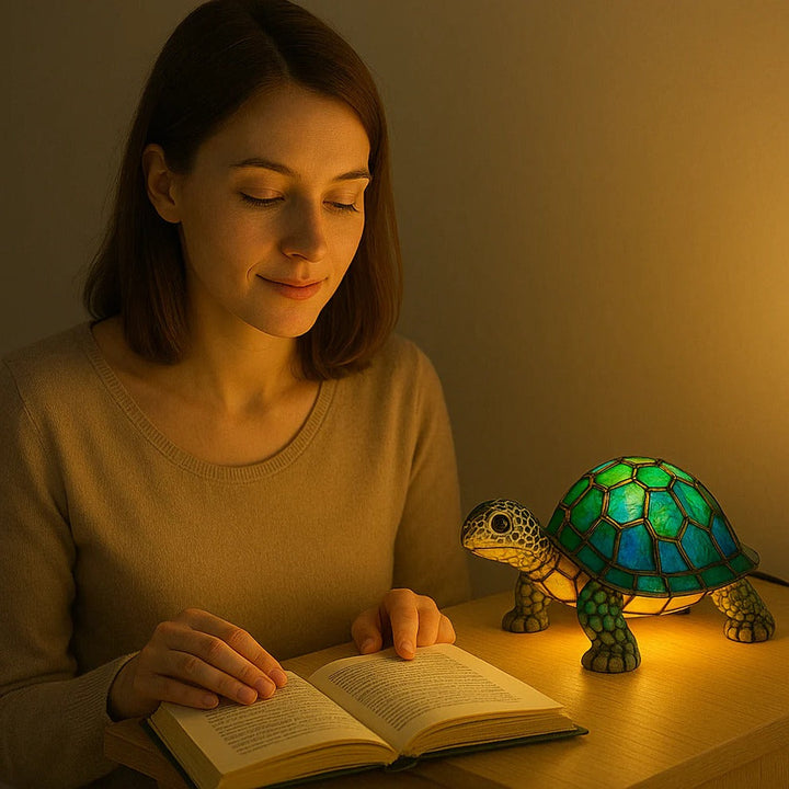 Decorative Turtle-Shaped Lamp with Warm Accent