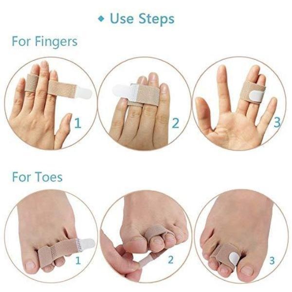 Silicone Hammer Toe Wrap with Dual-Loop Knuckle Guard