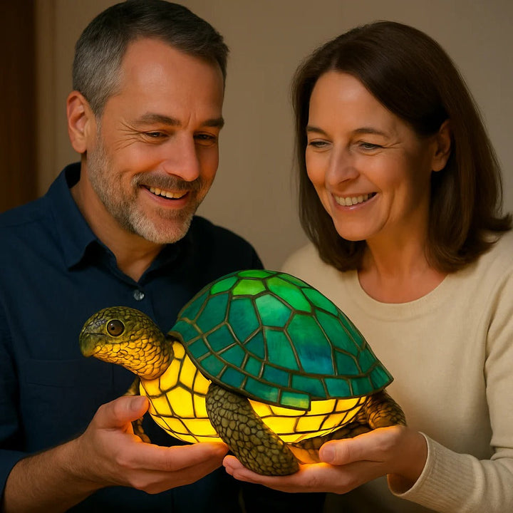 Decorative Turtle-Shaped Lamp with Warm Accent