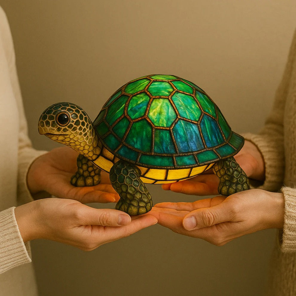 Decorative Turtle-Shaped Lamp with Warm Accent