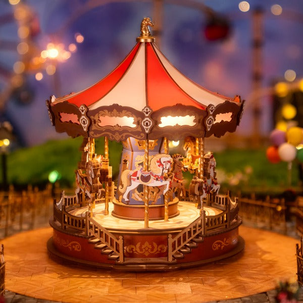 Unisex 3D Wooden Puzzle Music Box with Movement Classic Style - Lenila