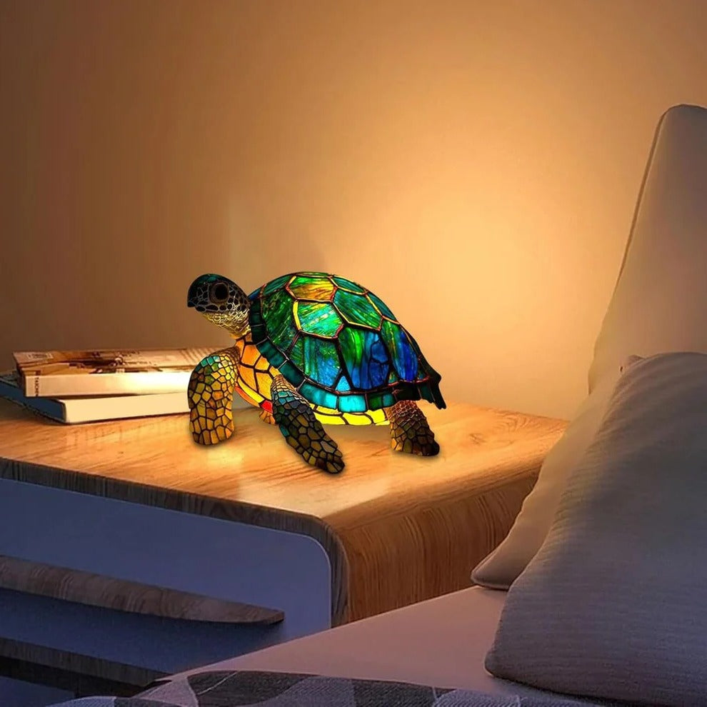 Decorative Turtle-Shaped Lamp with Warm Accent