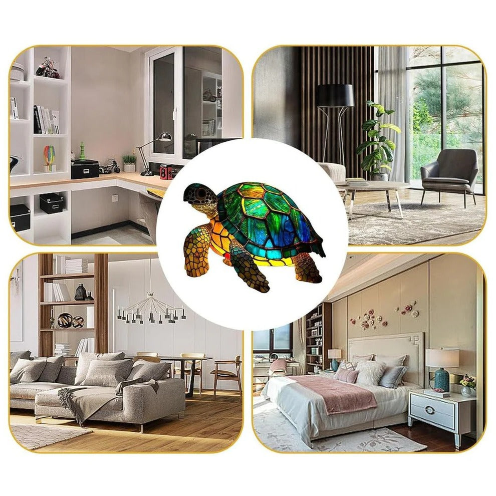 Decorative Turtle-Shaped Lamp with Warm Accent