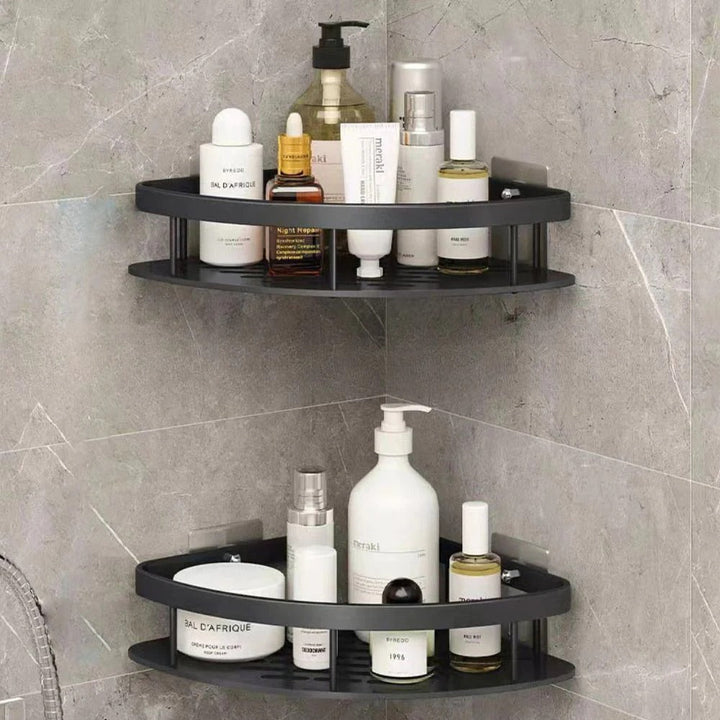 Aluminum Shower Caddy Adhesive Mount Removable Hook