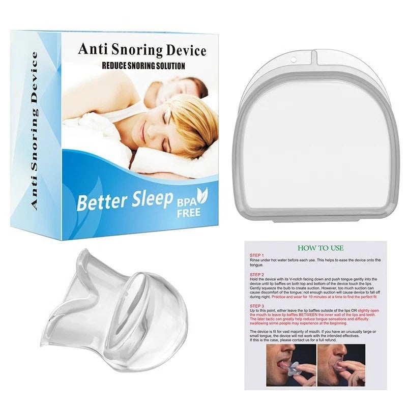 Mandibular Advancement Sleep Guard with Tongue Retaining