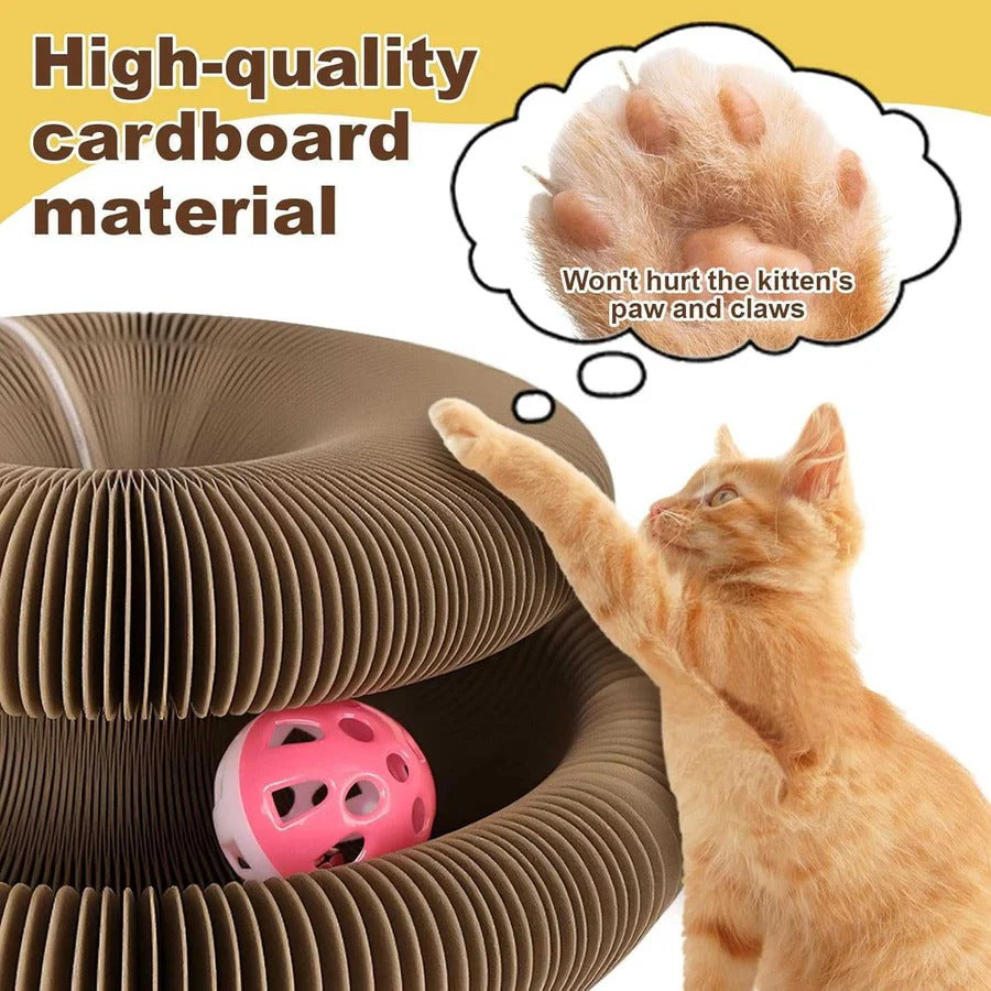 Interactive Cat Scratching Board Recyclable Pad Set with Ball