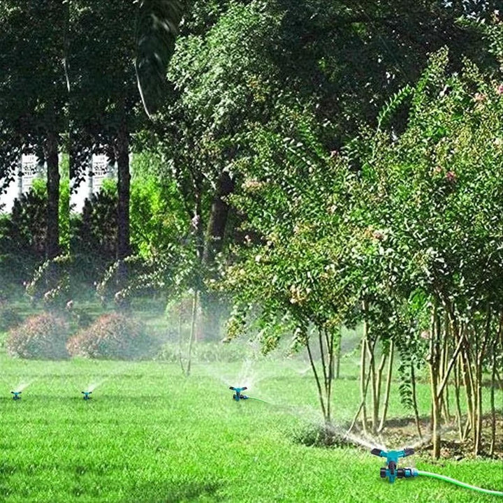 Garden Sprinkler System Set with Adjustable Nozzles