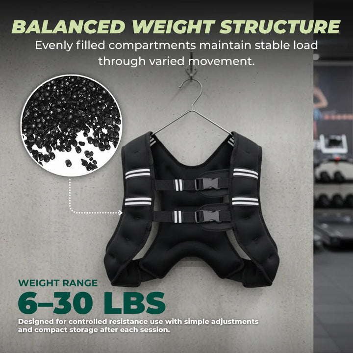 Weighted Exercise Vest Breathable Reflective Endurance Fit