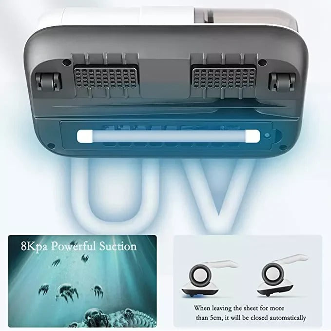 Cordless Handheld UV Vacuum with Mite Removal and Fabric Sterilization